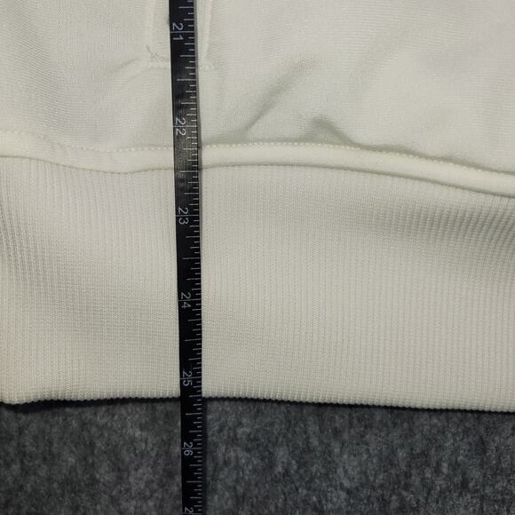 American Eagle Full Zip Track Jacket Clover Size Medium White Green Y2k Read - Picture 10 of 13